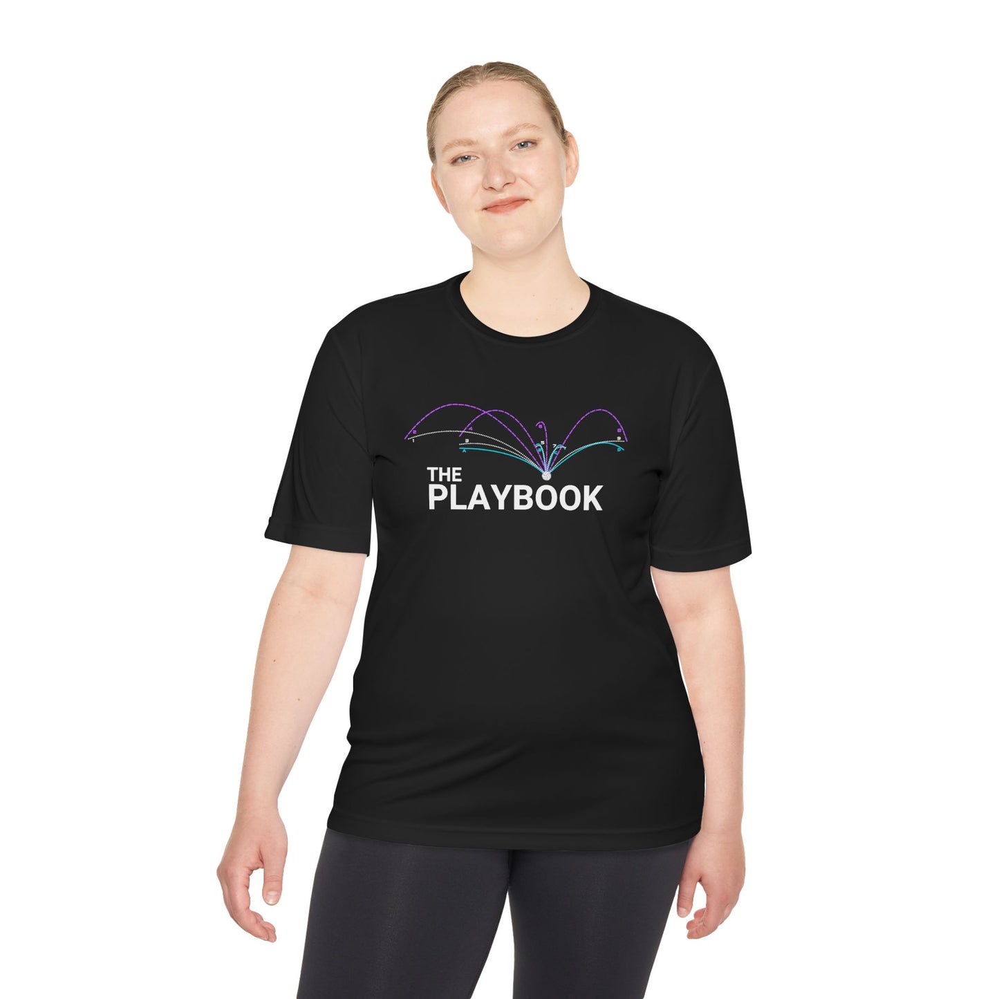 Volleyball Playbook Performance T-Shirt | Sportswear, Workout Gear, Sporty Tee, Gift for Athletes, Gym Wear
