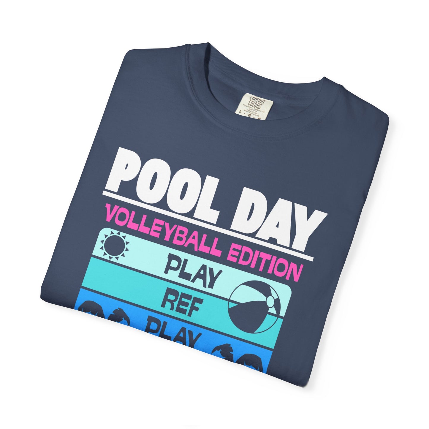 Pool Day: Volleyball Edition Unisex T-Shirt | Summer Vibes, Beachwear, Casual Everyday, Gift for Pool Lovers, Vacation Tee