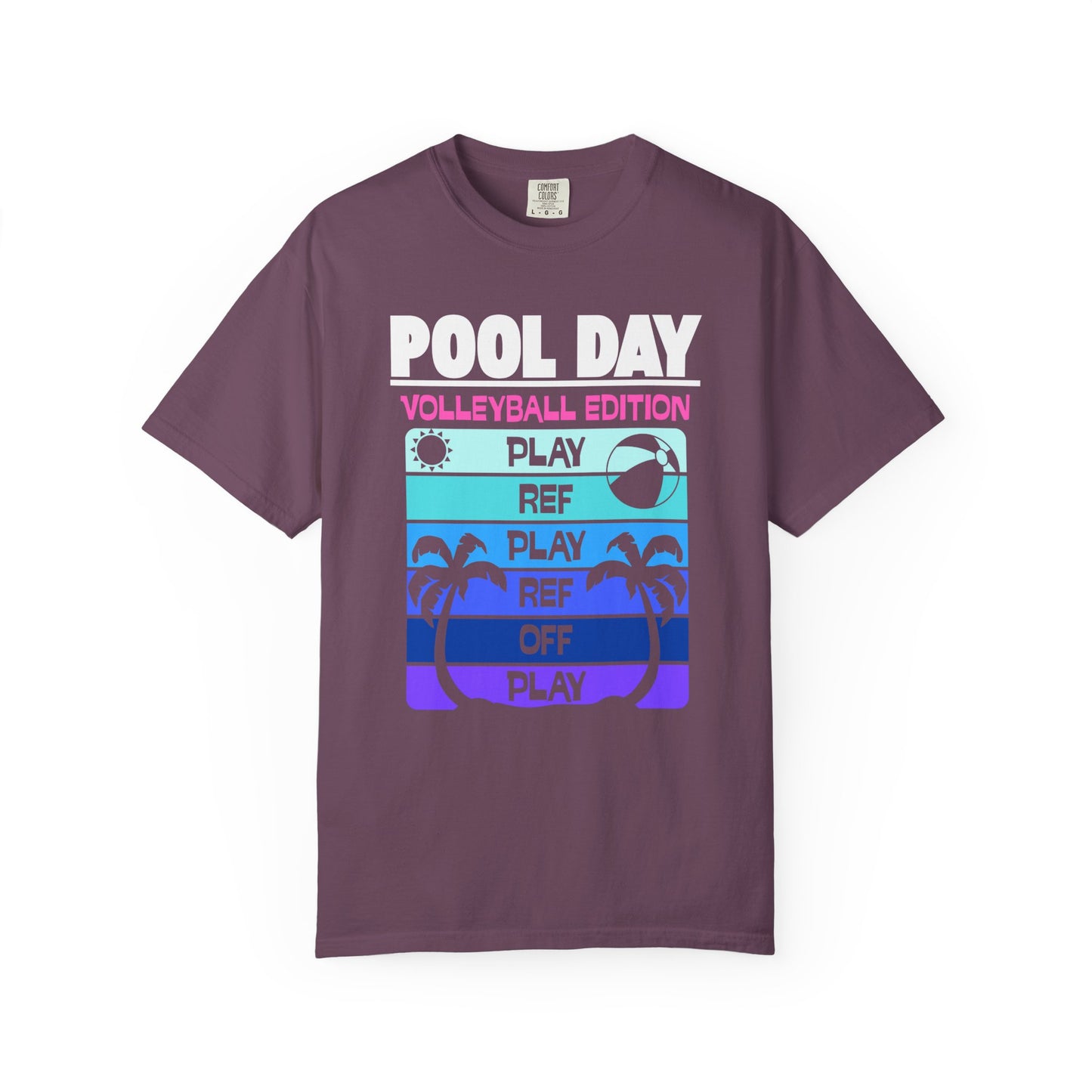 Pool Day: Volleyball Edition Unisex T-Shirt | Summer Vibes, Beachwear, Casual Everyday, Gift for Pool Lovers, Vacation Tee