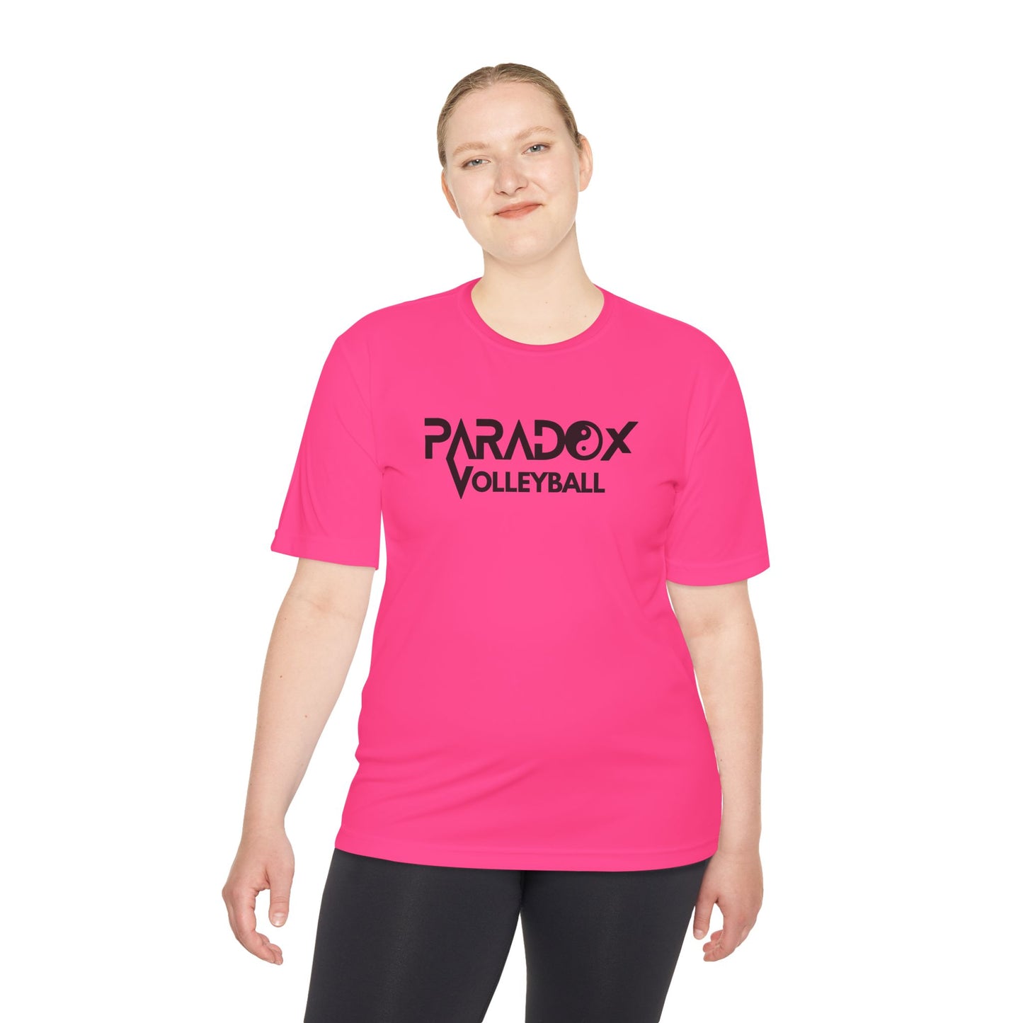 Paradox Logo Volleyball Wicking Tee, Sport Shirt, Workout Top, Gym Apparel, Fitness Wear, Team Gear, Gift for Athletes