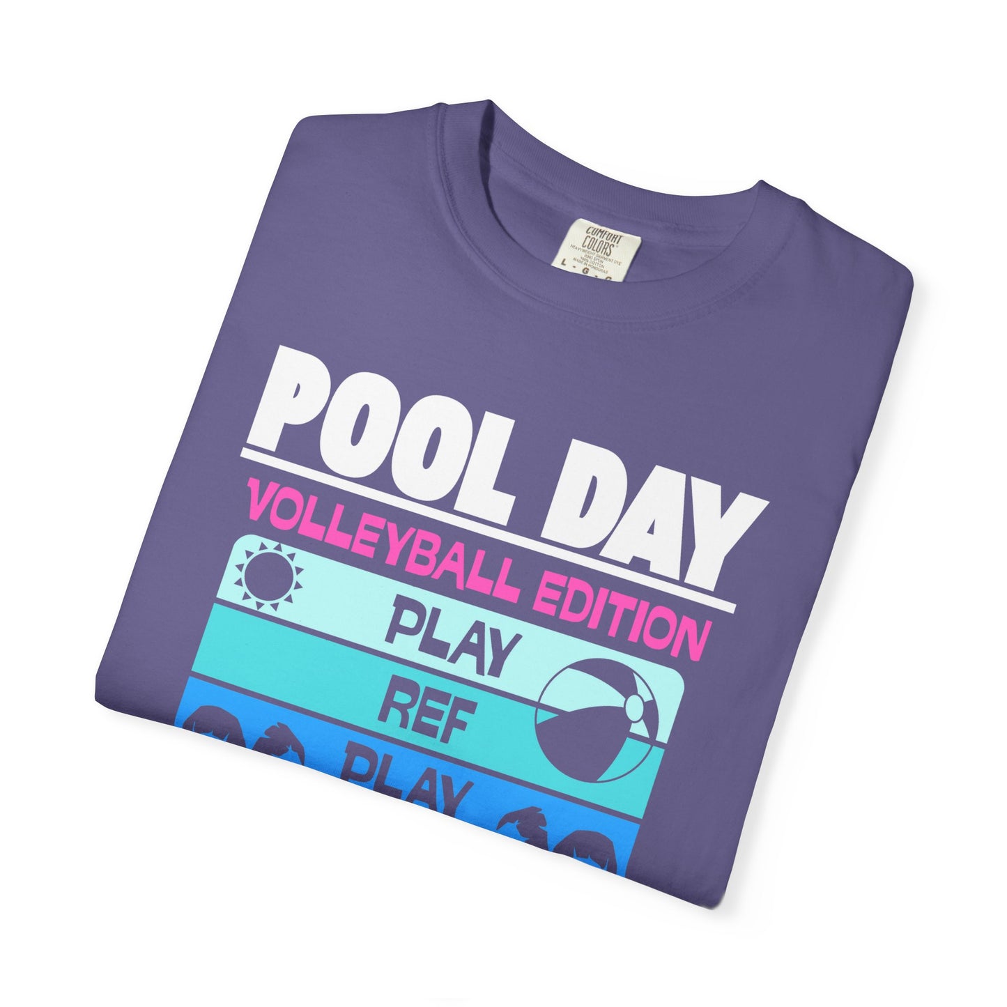 Pool Day: Volleyball Edition Unisex T-Shirt | Summer Vibes, Beachwear, Casual Everyday, Gift for Pool Lovers, Vacation Tee