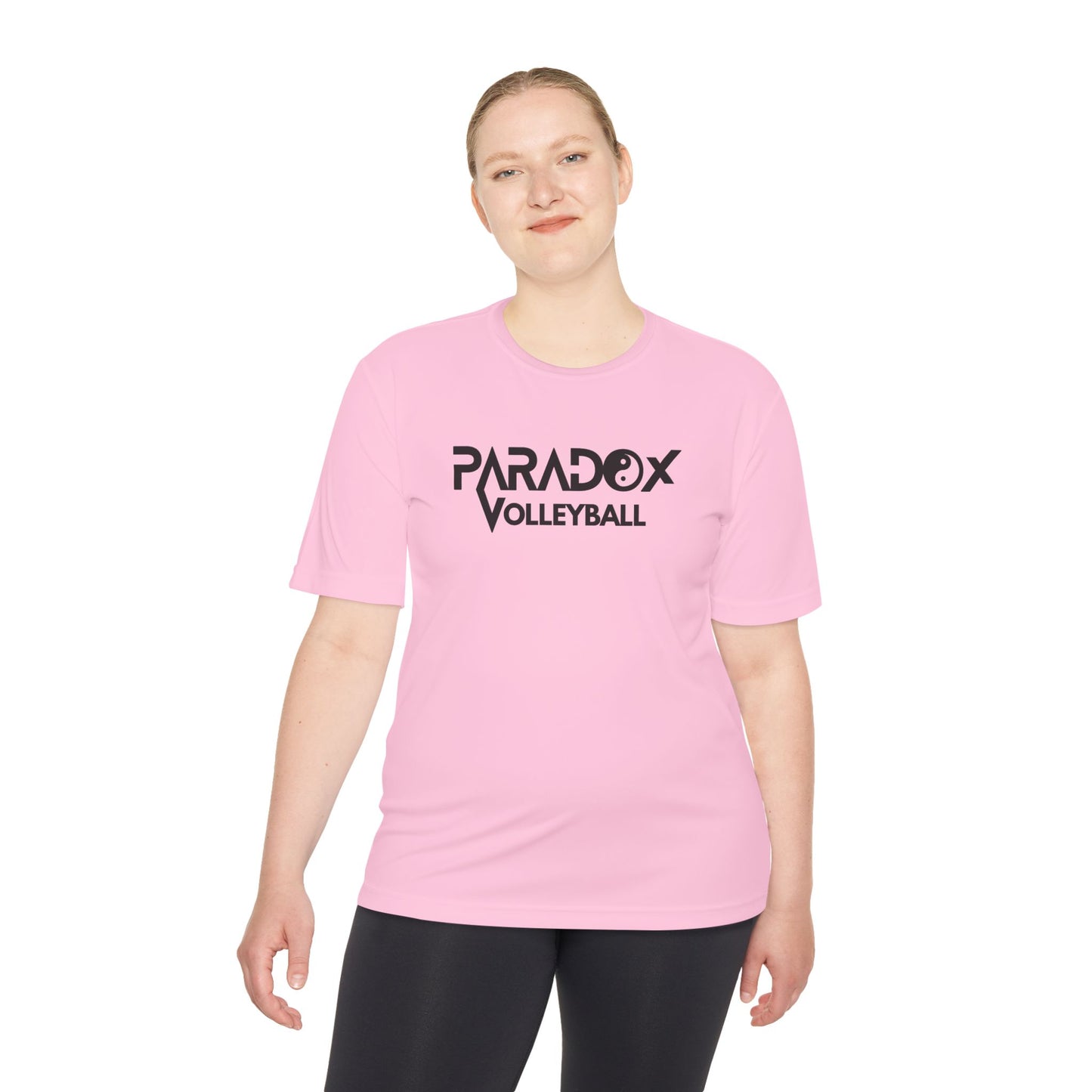 Paradox Logo Volleyball Wicking Tee, Sport Shirt, Workout Top, Gym Apparel, Fitness Wear, Team Gear, Gift for Athletes
