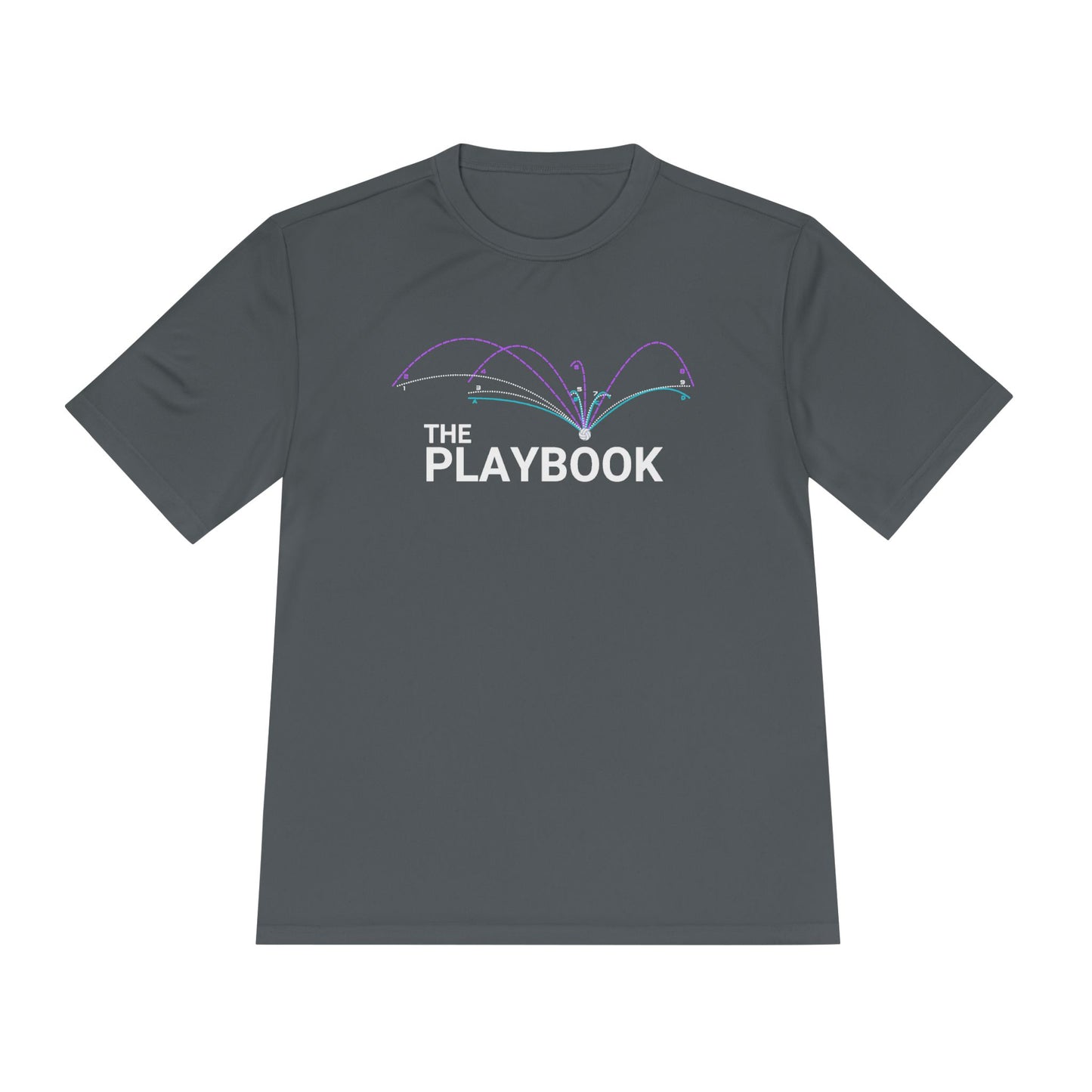 Volleyball Playbook Performance T-Shirt | Sportswear, Workout Gear, Sporty Tee, Gift for Athletes, Gym Wear