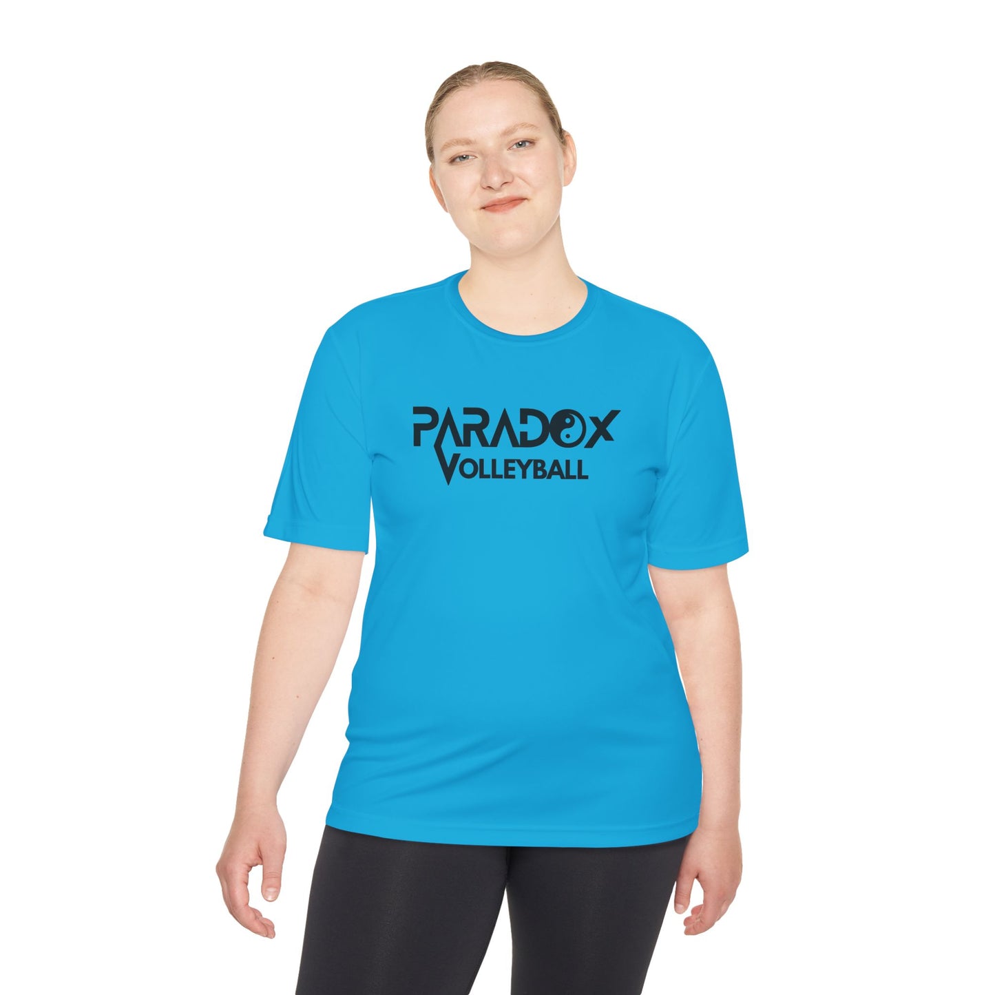 Paradox Logo Volleyball Wicking Tee, Sport Shirt, Workout Top, Gym Apparel, Fitness Wear, Team Gear, Gift for Athletes
