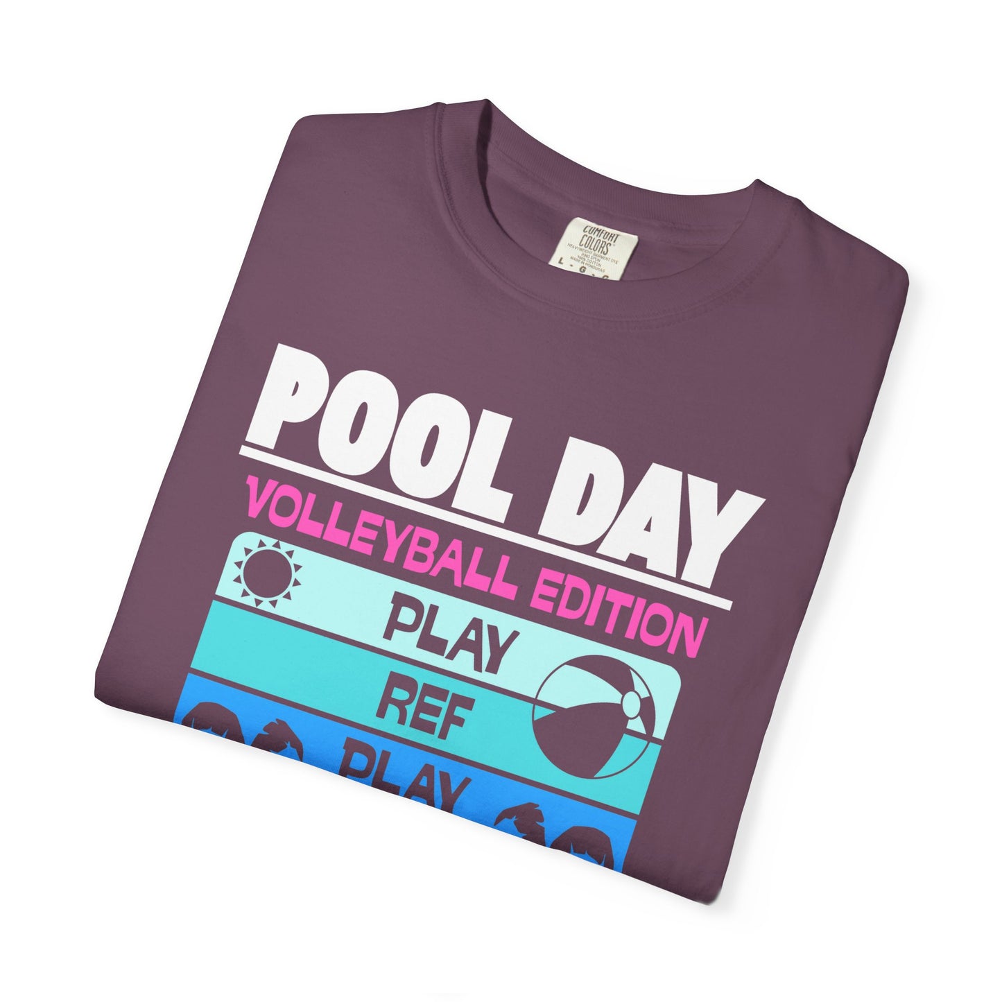 Pool Day: Volleyball Edition Unisex T-Shirt | Summer Vibes, Beachwear, Casual Everyday, Gift for Pool Lovers, Vacation Tee
