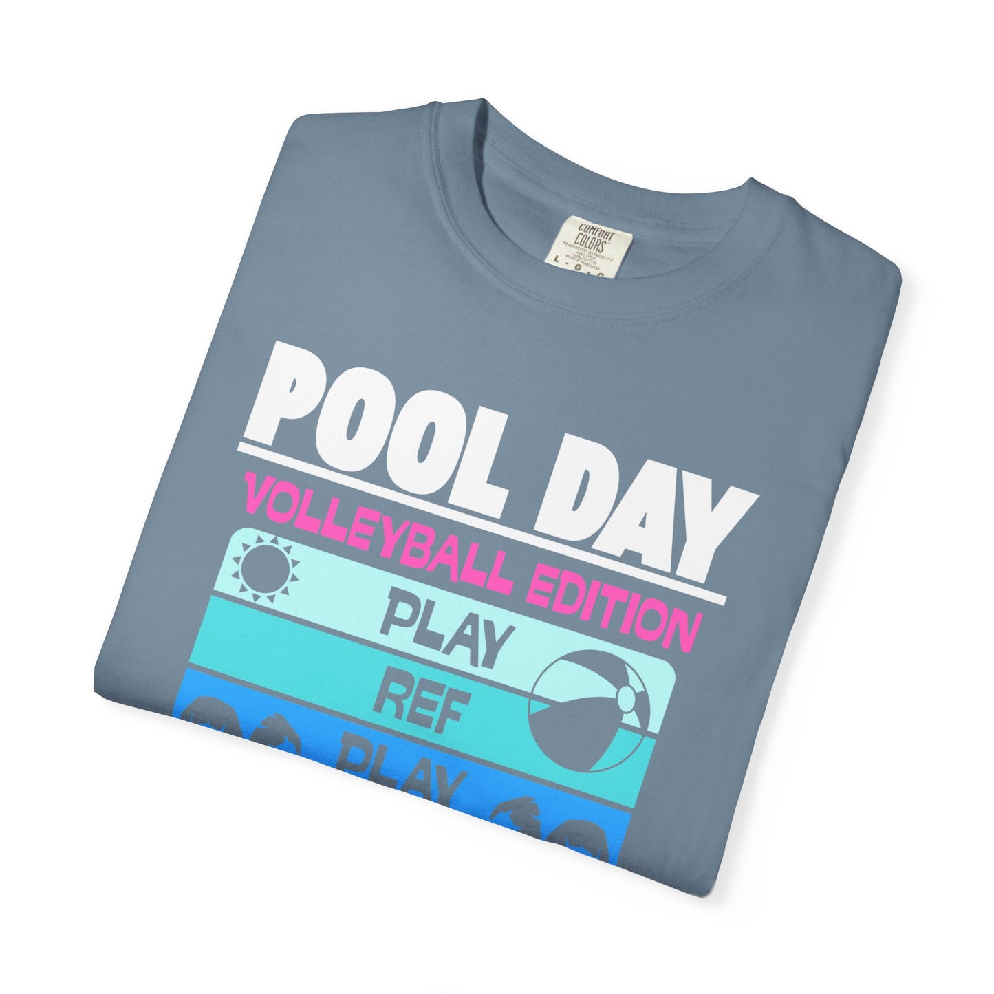 Pool Day: Volleyball Edition Unisex T-Shirt | Summer Vibes, Beachwear, Casual Everyday, Gift for Pool Lovers, Vacation Tee