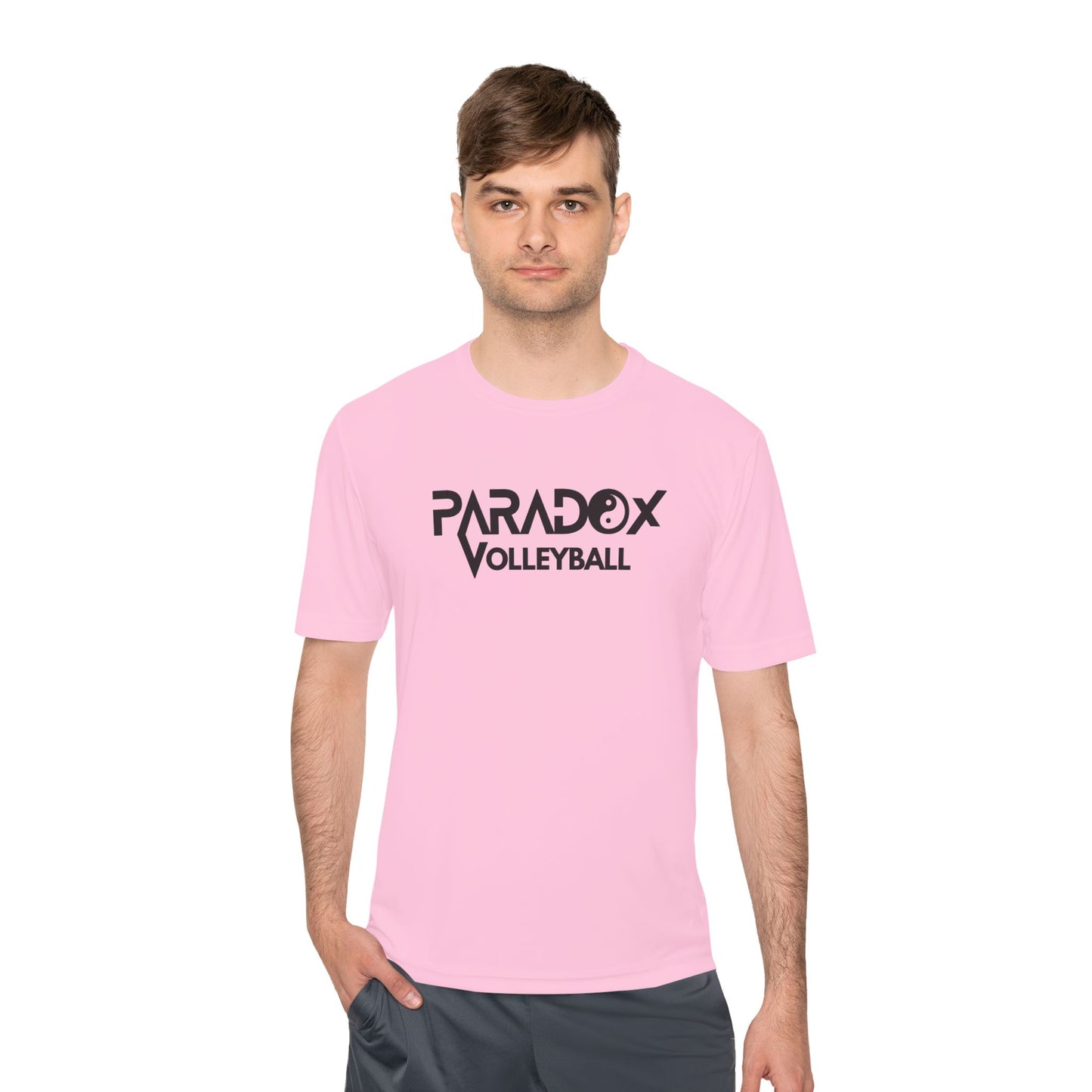 Paradox Logo Volleyball Wicking Tee, Sport Shirt, Workout Top, Gym Apparel, Fitness Wear, Team Gear, Gift for Athletes