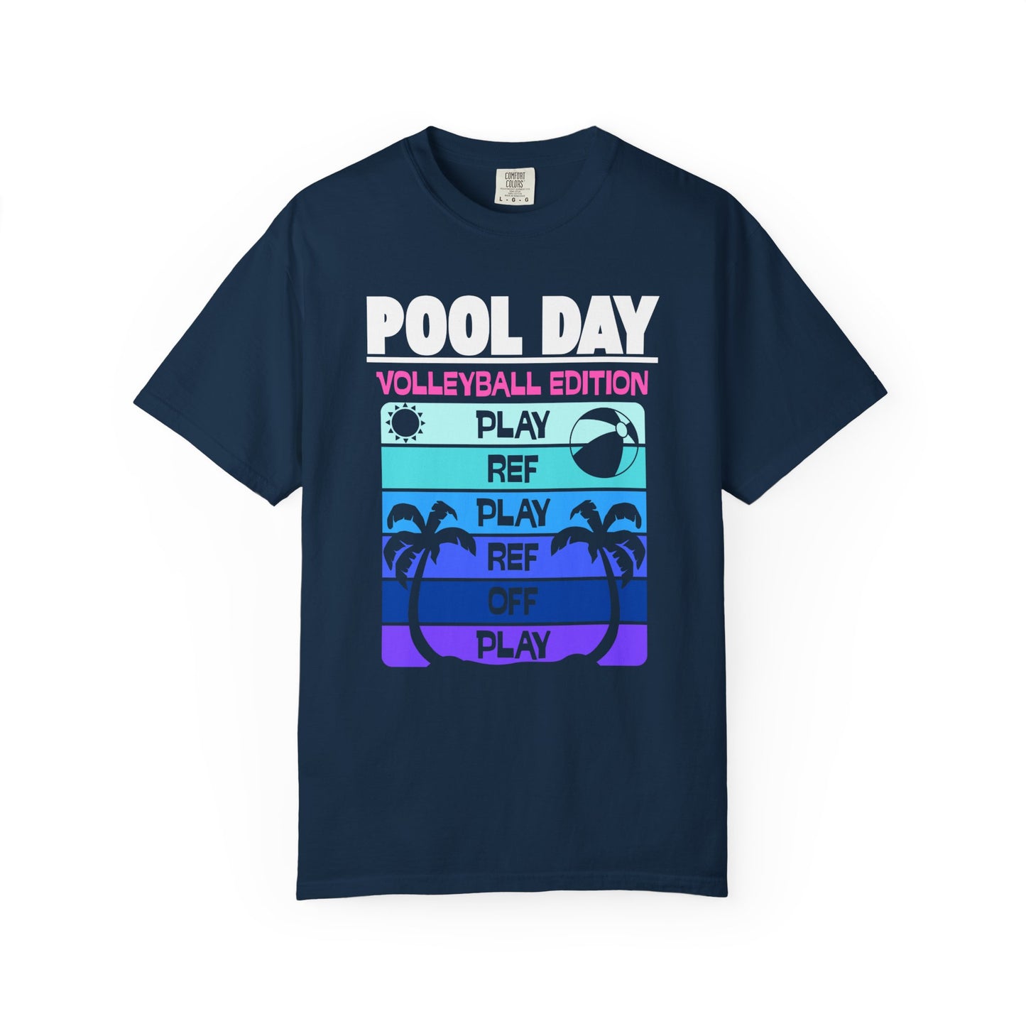 Pool Day: Volleyball Edition Unisex T-Shirt | Summer Vibes, Beachwear, Casual Everyday, Gift for Pool Lovers, Vacation Tee