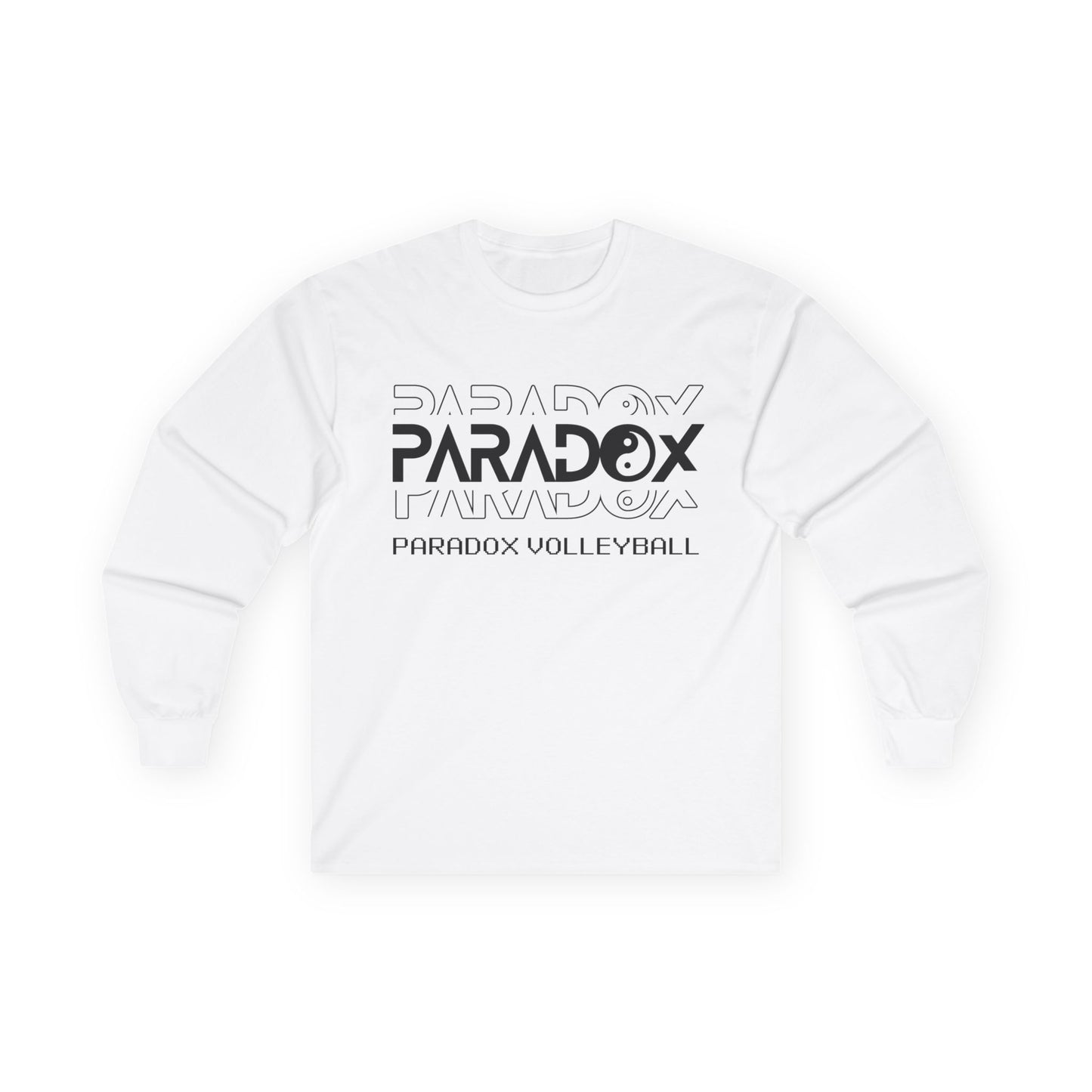 Paradox Volleyball Long Sleeve Tee, Sporty Unisex Tee, Volleyball Fan Apparel, Activewear Gift, Casual Cotton Shirt