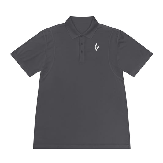 Men's Sport Polo Shirt - Support Boy's Volleyball with our unique and subtle logo
