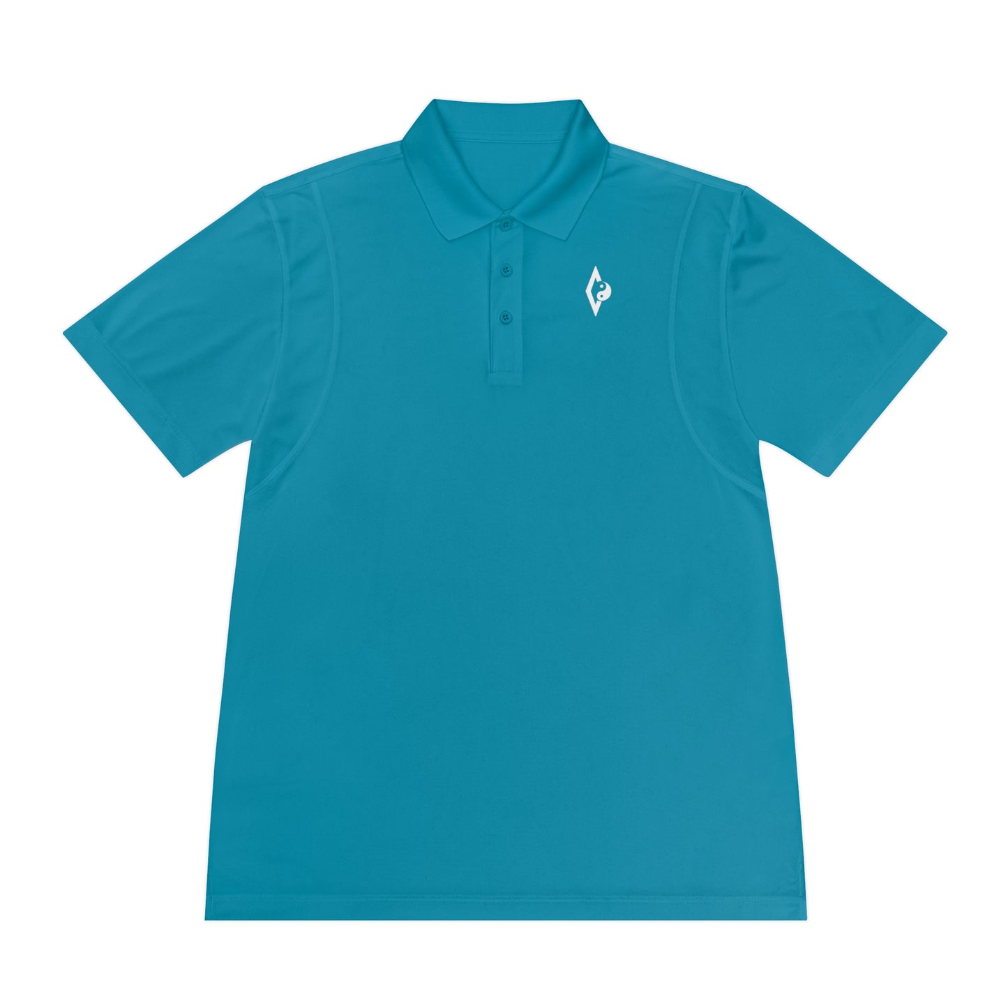 Men's Sport Polo Shirt - Support Boy's Volleyball with our unique and subtle logo
