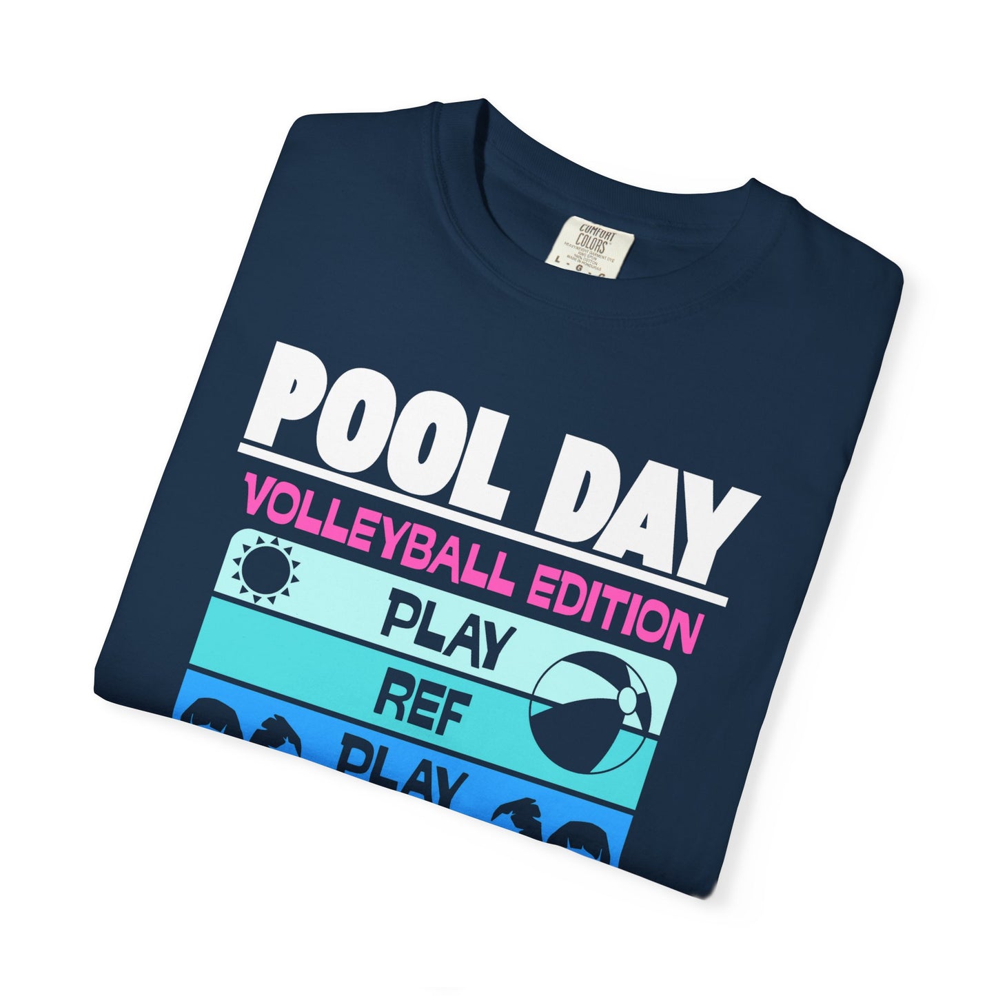 Pool Day: Volleyball Edition Unisex T-Shirt | Summer Vibes, Beachwear, Casual Everyday, Gift for Pool Lovers, Vacation Tee