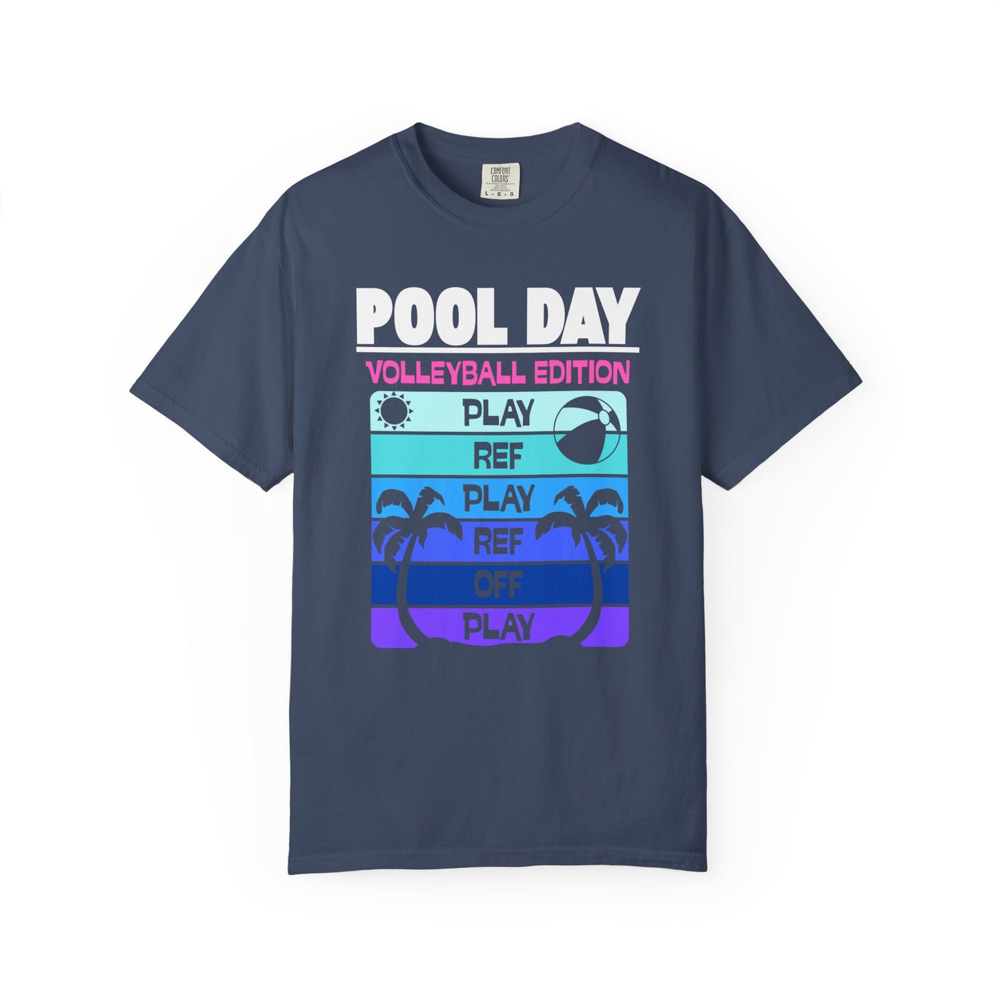 Pool Day: Volleyball Edition Unisex T-Shirt | Summer Vibes, Beachwear, Casual Everyday, Gift for Pool Lovers, Vacation Tee