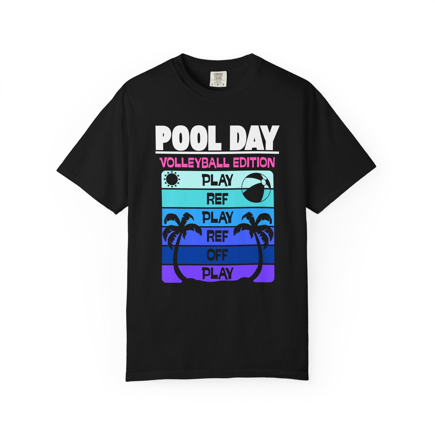 Pool Day: Volleyball Edition Unisex T-Shirt | Summer Vibes, Beachwear, Casual Everyday, Gift for Pool Lovers, Vacation Tee