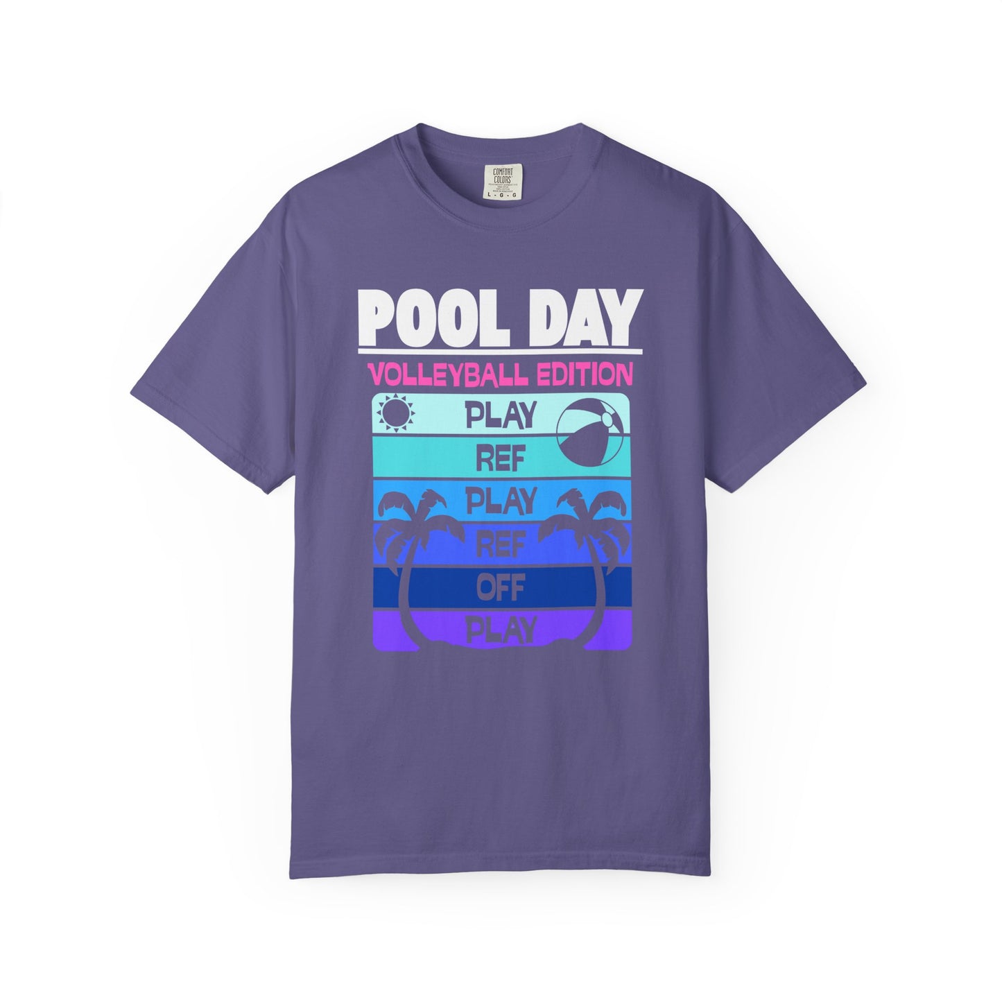 Pool Day: Volleyball Edition Unisex T-Shirt | Summer Vibes, Beachwear, Casual Everyday, Gift for Pool Lovers, Vacation Tee