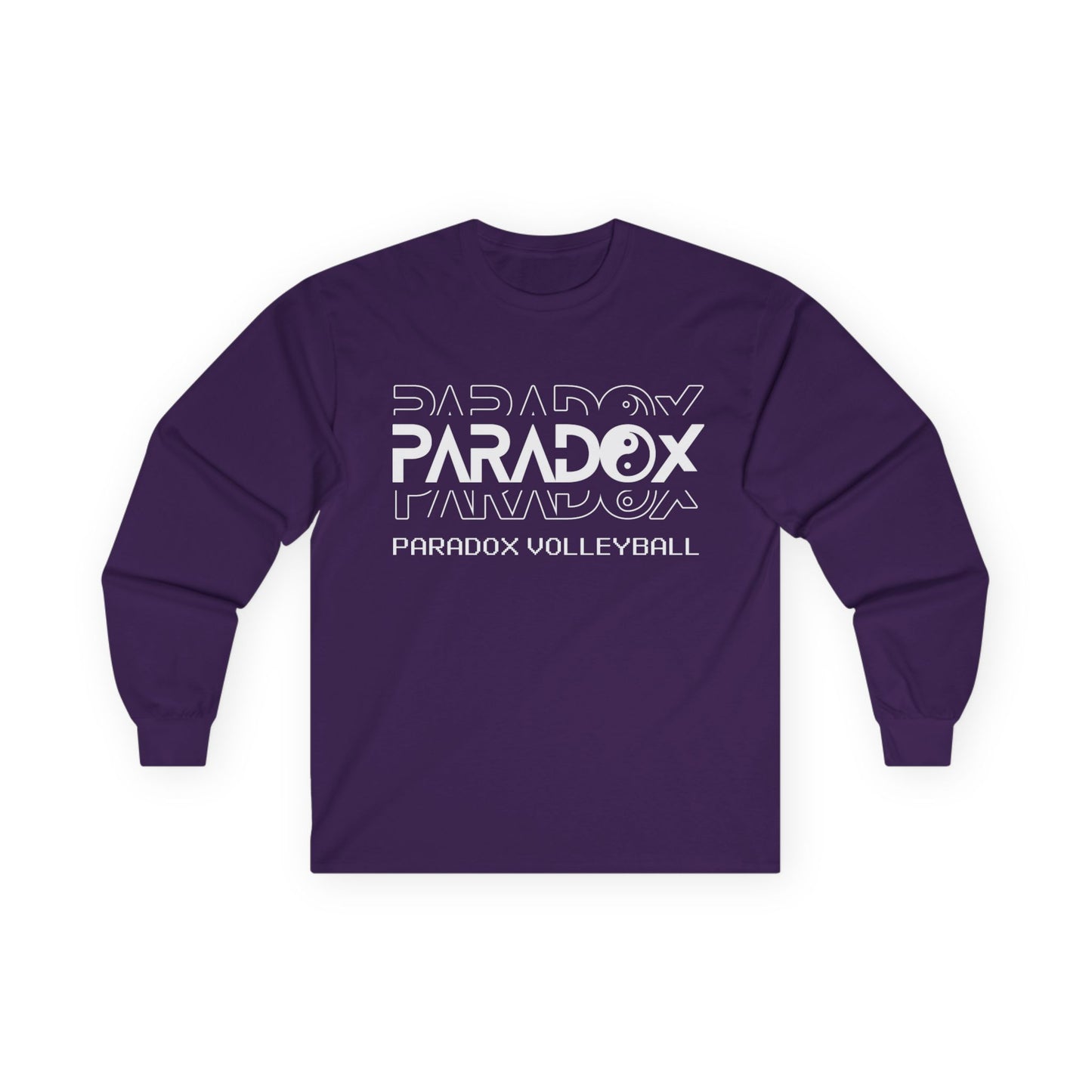 Paradox Volleyball Long Sleeve Tee, Sporty Unisex Tee, Volleyball Fan Apparel, Activewear Gift, Casual Cotton Shirt