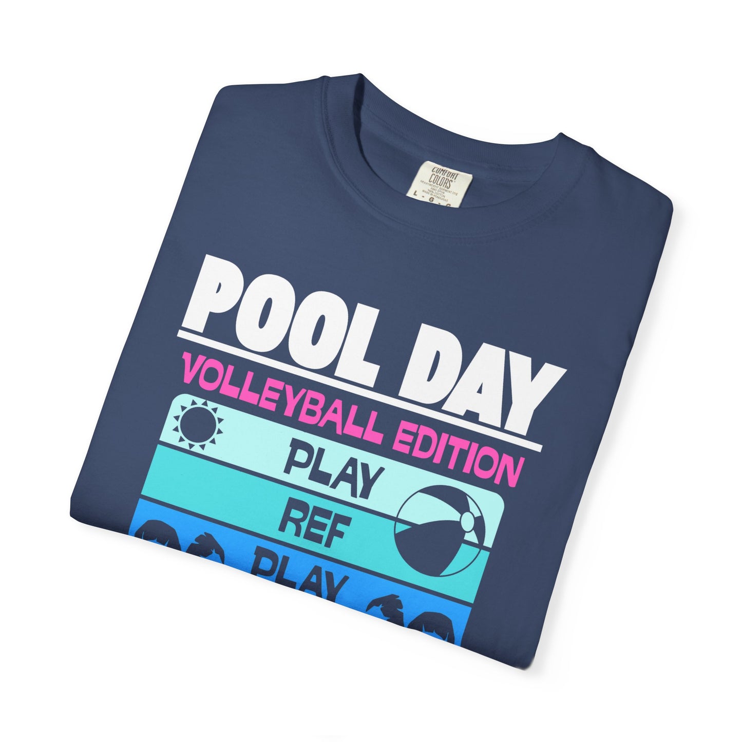 Pool Day: Volleyball Edition Unisex T-Shirt | Summer Vibes, Beachwear, Casual Everyday, Gift for Pool Lovers, Vacation Tee